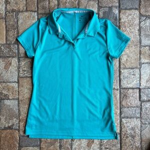Nike Women's Aqua Short Sleeve Polo